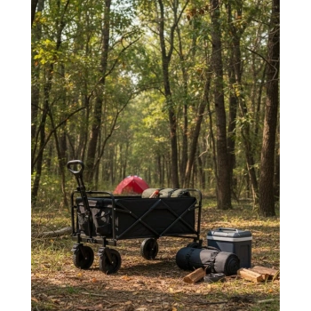 Çok Amaçlı Katlanabilir Kamp Arabası Bahçe Alışveriş Taşıma Vagonu