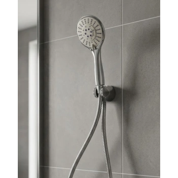 Çok Fonksiyonlu El Duşu Başlığı Spiral Hortumlu Dayanıklı Duş Seti