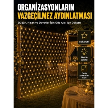 Dekoratif Ağ Led Işık İle Organizasyonlarınıza Masalsı Atmosfer