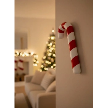 Dekoratif Yılbaşı Şekeri Yerde Biblo Salon Dekoru 13x34 Cm