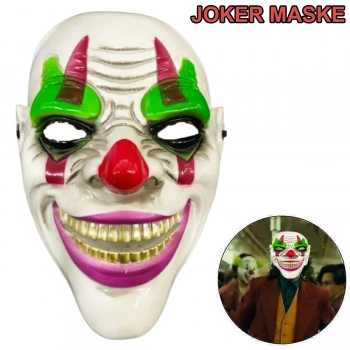 Delirten Gülüş Psikopat Palyaço Temalı Joker Maskesi (5263)