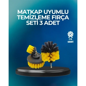 Derinlemesine Temizlik İçin Dayanıklı Kıllı Matkap Fırçası Başlığı