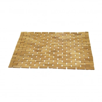 DİKDÖRTGEN - BAMBU KAYDIRMAZ BANYO PASPASI 42X62CM (5263)