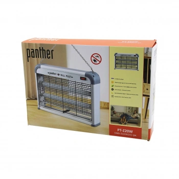 DİKDÖRTGEN MODEL SİNEK ÖLDÜRÜCÜ CIZ MAKİNE 2X10W MASA ÜSTÜ - ASKI HALKALI ETKİ=40M 226X38X7CM V (5263)