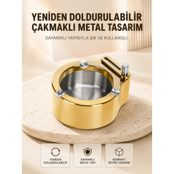 Duman Ve Koku Giderici Hava Temizleyici Küllük  2 Katmanlı Filtreli