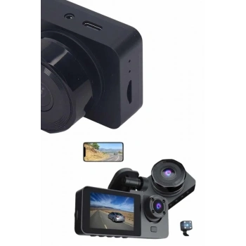 Dvr Araç İçi Kamera Hareket Algılayabilen 1080p Carplay Video Kaydedici