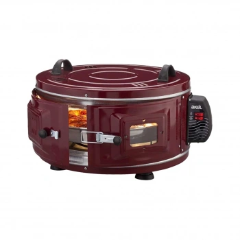 EKONOMİK GROSS YUVARLAK DAVUL FIRIN 1300W - 53CM ALÜMİNYUM TEPSİ ÖN GÖZETLEME CAMI AF-007B (5263)