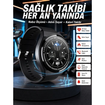 En Çok Tercih Edilen Akıllı Saat Amoled Ekran Nabız Sensörü Gps Uyumlu Adımsayar