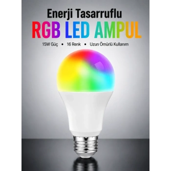 Enerji Verimli Akıllı Led Ampul, Uzaktan Kontrol Özellikli