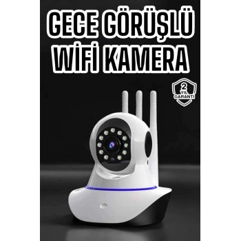 Ev Kamerası Wifi Kamerası Video Kayıt Çift Yönlü Hareket Sensörü Bebek