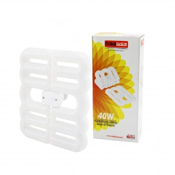 FLOWER KATLANIR - 4B ŞEKİL 21X23.5CM 40W - E27 BEYAZ LED LAMBA AMPUL 3600 LÜMEN - 6500K (5263)