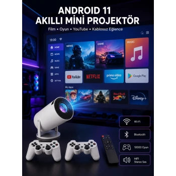 Full Hd 8 Gb Ayaklı Çift Kollu 4k Video Oyun Konsolu Taşınabilir Yeni Nesil