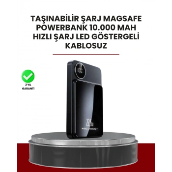 Gerçek Zamanlı Güç Göstergeli Manyetik Usb-c Taşınabilir Powerbank