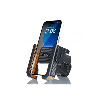 Gidon Bağlantılı Bisiklet Motosiklet İçin Esnek Abs 4-7.8″ İnç Telefon Tutucu 360° Dönebilen Tasarım
