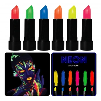 GlowPaint 6’lı Neon Boya – UV Işıkta Parlayan Makyaj Seti (5263)