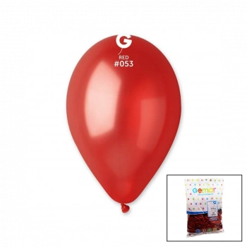 GM-110-53 METALİK - KIRMIZI BALON 11'' - 28CM - 100 PARÇA (5263)