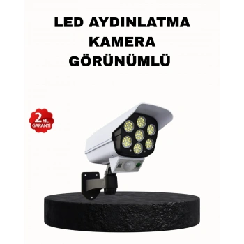 Güneş Enerjili Güvenlik Işığı Dış Mekan 5 Eksen Ayarlı Ve Pır Hareket Sensörlü