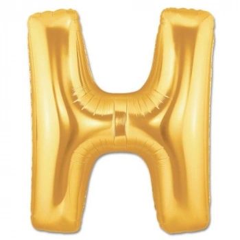 H Harf Folyo Balon Altın Renk  40 inç (5263)