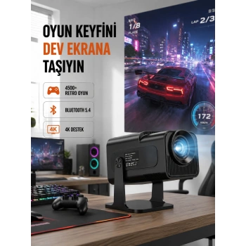 Hcs350pro Android 11 İşletim Sistemli Mini Projektör Yeni Nesil