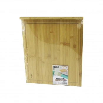İ22-240 38x45cm Ahşap Bambu Kesim Panosu  Kesme Tahtası