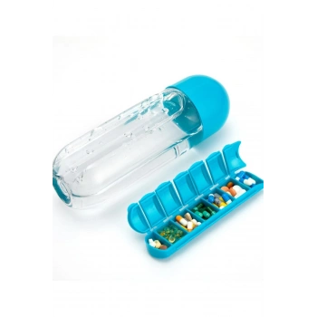 İlaç Saklama Hazneli Su Matarası