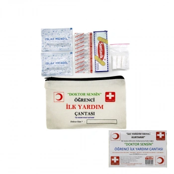 İLK YARDIM 19PCS ÖĞRENCİ ÇANTASI (5263)