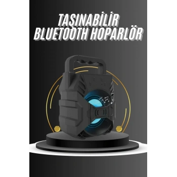 Kablosuz Bluetooth Hoparlör Ses Bombası Rgb Işıklı Taşınabilir Yüksek Ses Kaliteli