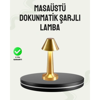 Kablosuz Led Masa Lambası 1800mah 3 Renk Aydınlatma Dokunmatik