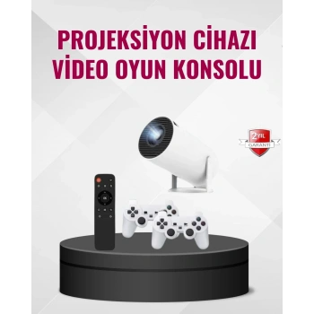 Kablosuz Mini Projeksiyon Cihazı Oyun Ve Film İçin Taşınabilir Ev Sineması