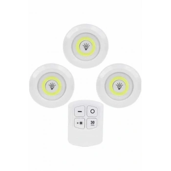 Kablosuz Pilli Işıldak  Masa Lambası Mutfak Tezgah Altı Banyo Dolabı Dolap İçi