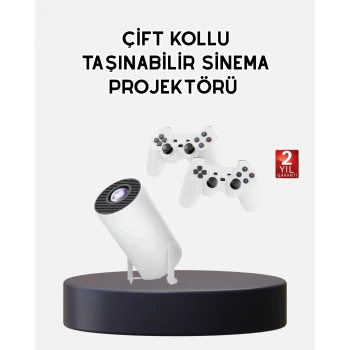 Kablosuz Projeksiyon Cihazı 4k Destekli Hdmı Usb Oyun Uyumlu