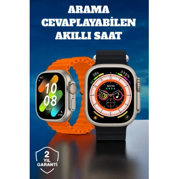 Kablosuz Şarjlı, Çağrı Ve Müzik Kontrolü Sağlayan Akıllı Saat