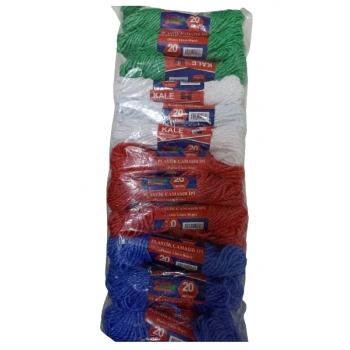 KALE Plastik Çamaşır ipi 20 Metre 24 Adet (5263)