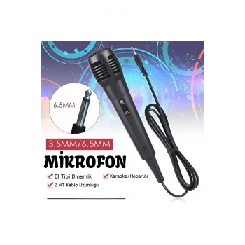 Karaoke Mikrofon Kablolu Mikrofon 6.5 Mm Karaoke Mikrofonu