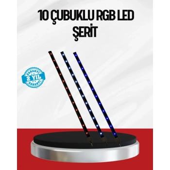 Kayan Yıldız Led Aydınlatma 10 Çubuk Dış Mekan Uyumlu