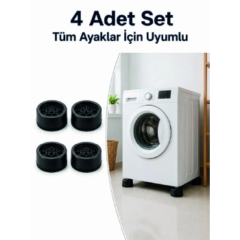 Kaymaz Tabanlı 4 Adet Makine Ayak Yükseltici
