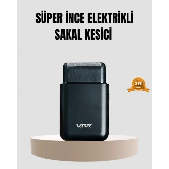 Kompakt Şarjlı Tıraş Makinesi Çift Yönlü Bıçaklı 45 Dakika Kullanım Süreli
