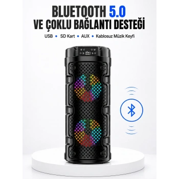 Kompakt Ve Şık Tasarımlı Taşınabilir Hoparlör Yeni Nesil