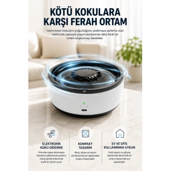 Küllük Duman Giderici Temizlenebilir Elektronik Pilli