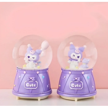 Kuromi Işıklı Müzikli Kar Küresi Orta Boy Alk3118