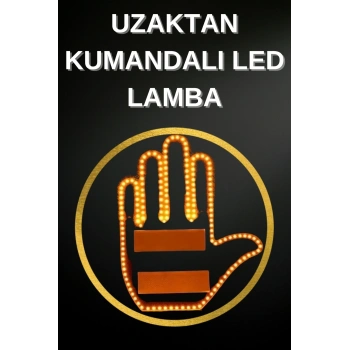 Led Işık El İşareti Araç Camı İçin Uzaktan Kumandalı