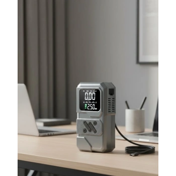 Led Işıklı Akü Takviye Ve Lastik Şişirme Cihazı