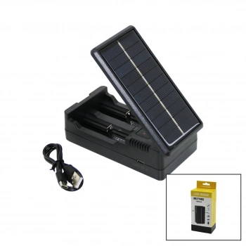 LI-ION CHARGER MS-TYN82  SOLAR - GÜNEŞ ENERJİLİ   2Lİ   PİL ŞARJ  ALETİ  1200mA (5263)