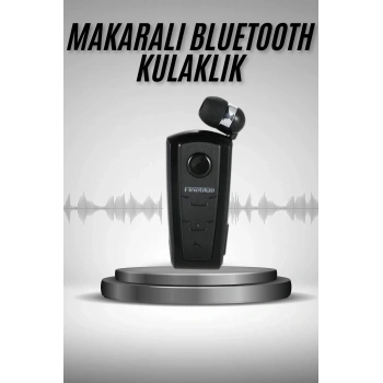Makaralı Bluetooth Kulakiçi Yaka Kulaklığı Kablosuz Kulaklık