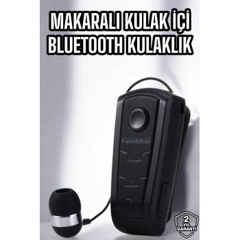 Makaralı Bluetooth Kulaklık Çağrı Cevaplama Kablolu Uzun Pil Ömrü