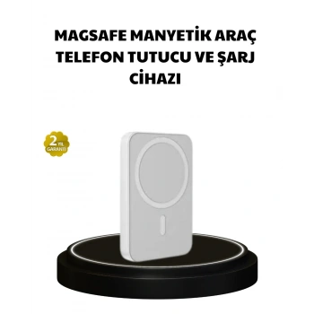 Manyetik Kablosuz Powerbank – İphone 12/13/14/15 Uyumlu, Hızlı Şarjlı, Ultra Hafif