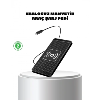 Manyetik Kablosuz Şarj Pedi 15w Hızlı Şarj Kaymaz Silikon Qi Destekli