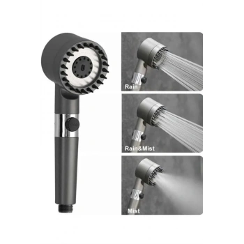 Masaj Etkili Turbolu Çok Fonksiyonlu Filtreli Duş Başlığı Yeni Nesil