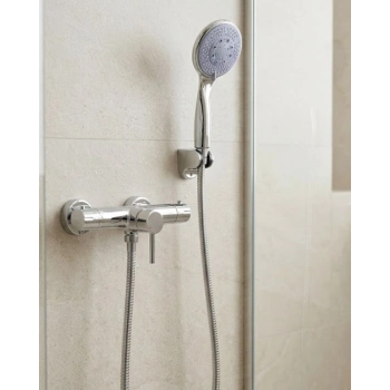 Mavi 4 Fonksiyonlu El Duşu Başlığı Seti Spiral Hortum Ve Duş Askısı