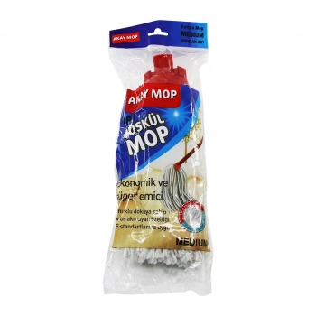MEDIUM ÖRGÜLÜ İPLİ  PÜSKÜL PAMUK MOP (5263)